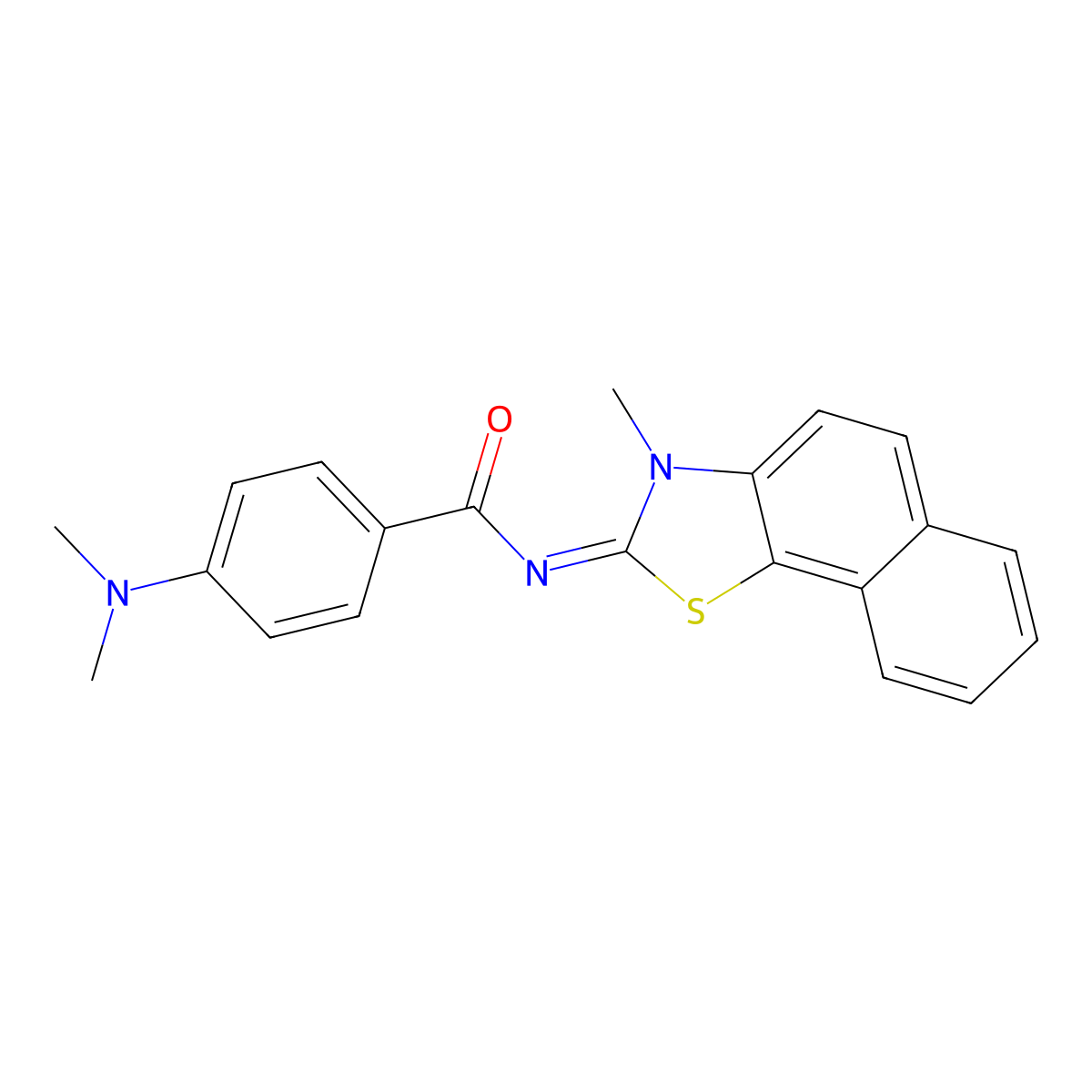 (Z)-4-(dimethylamino)-N-(3-methylnaphtho[2,1-d]thiazol-2(3H)-ylidene)benzamide molecular structure, CAS 441291-00-5