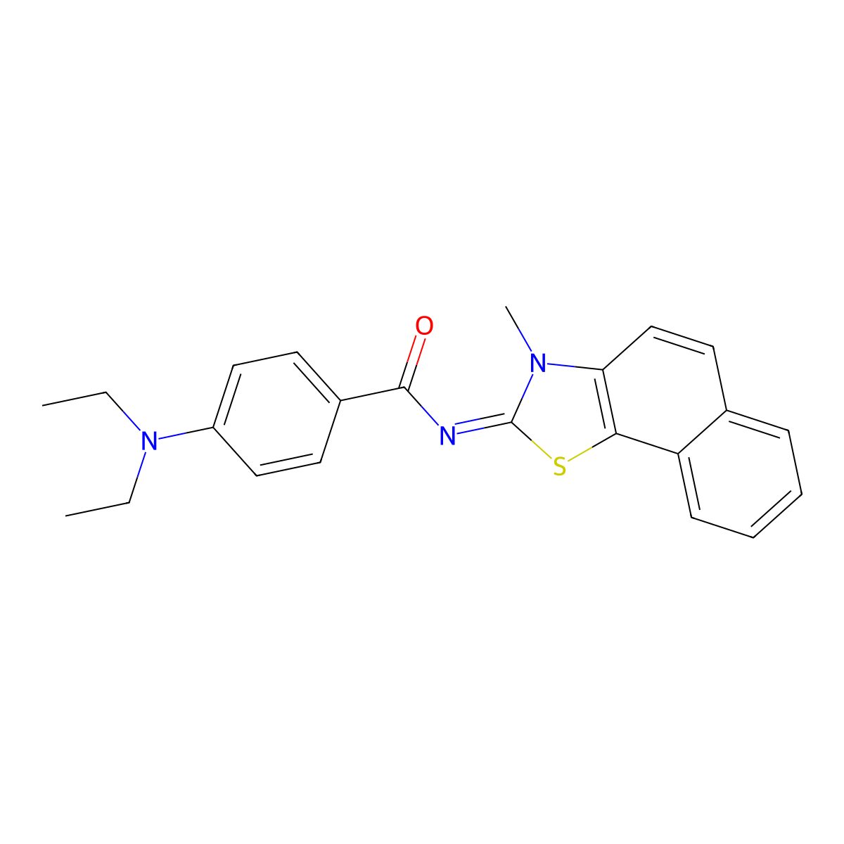 (Z)-4-(diethylamino)-N-(3-methylnaphtho[2,1-d]thiazol-2(3H)-ylidene)benzamide molecular structure, CAS 441291-02-7