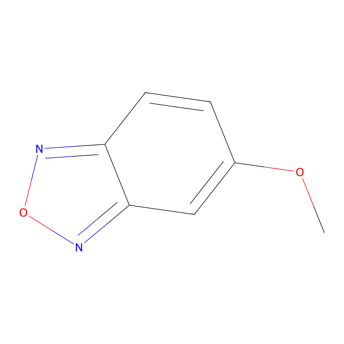 5-Methoxybenzofurazan molecular structure, CAS 4413-48-3