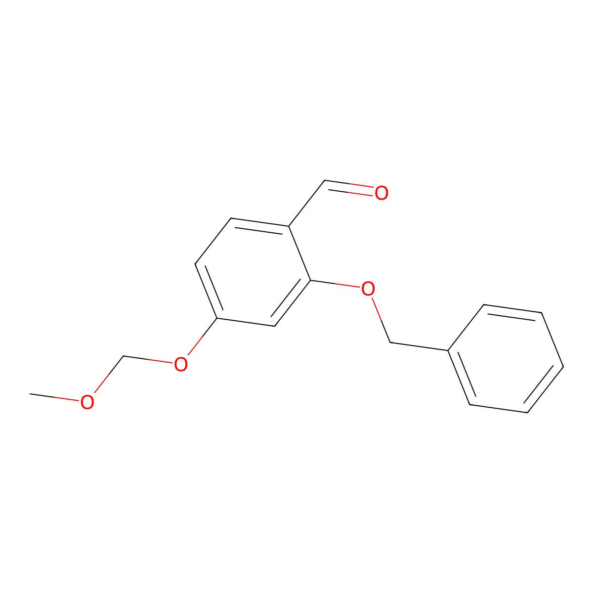 2-(Benzyloxy)-4-(methoxymethoxy)benzaldehyde molecular structure, CAS 441356-34-9