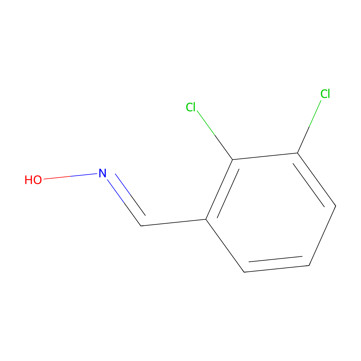 2,3-Dichlorobenzaldoxime molecular structure, CAS 4414-54-4