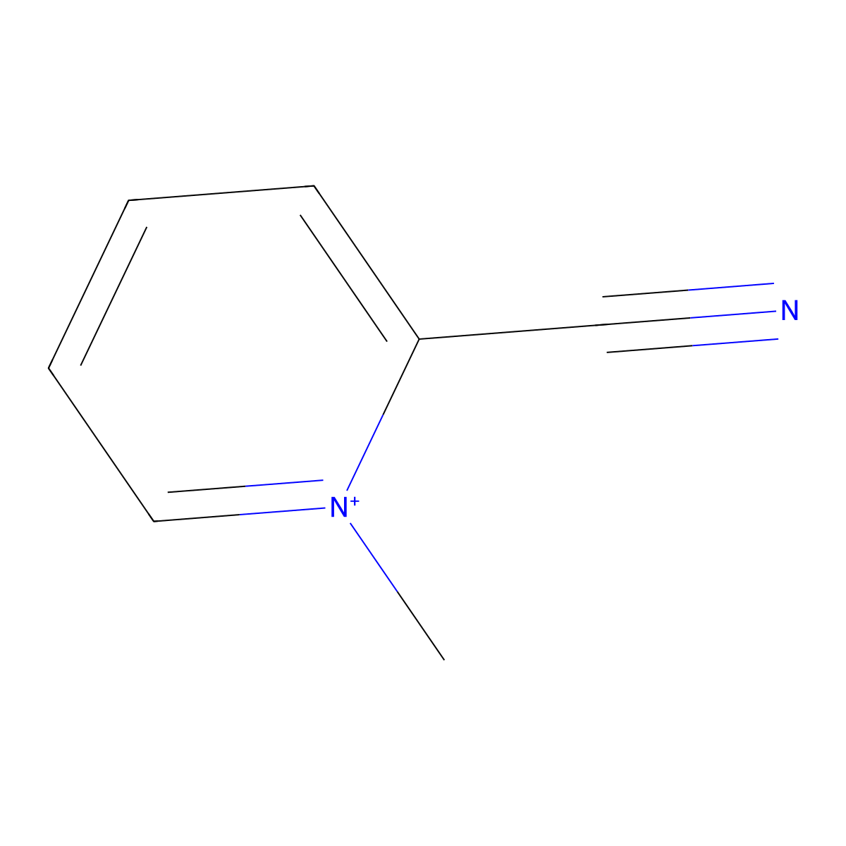 2-Cyano-N-methylpyridinium molecular structure, CAS 4415-72-9