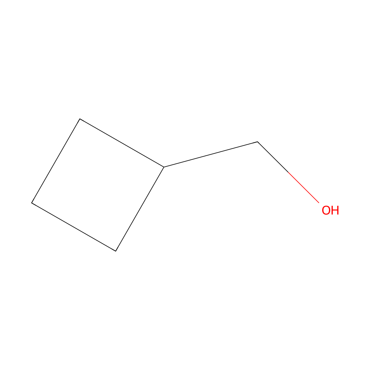 Cyclobutylcarbinol molecular structure, CAS 4415-82-1