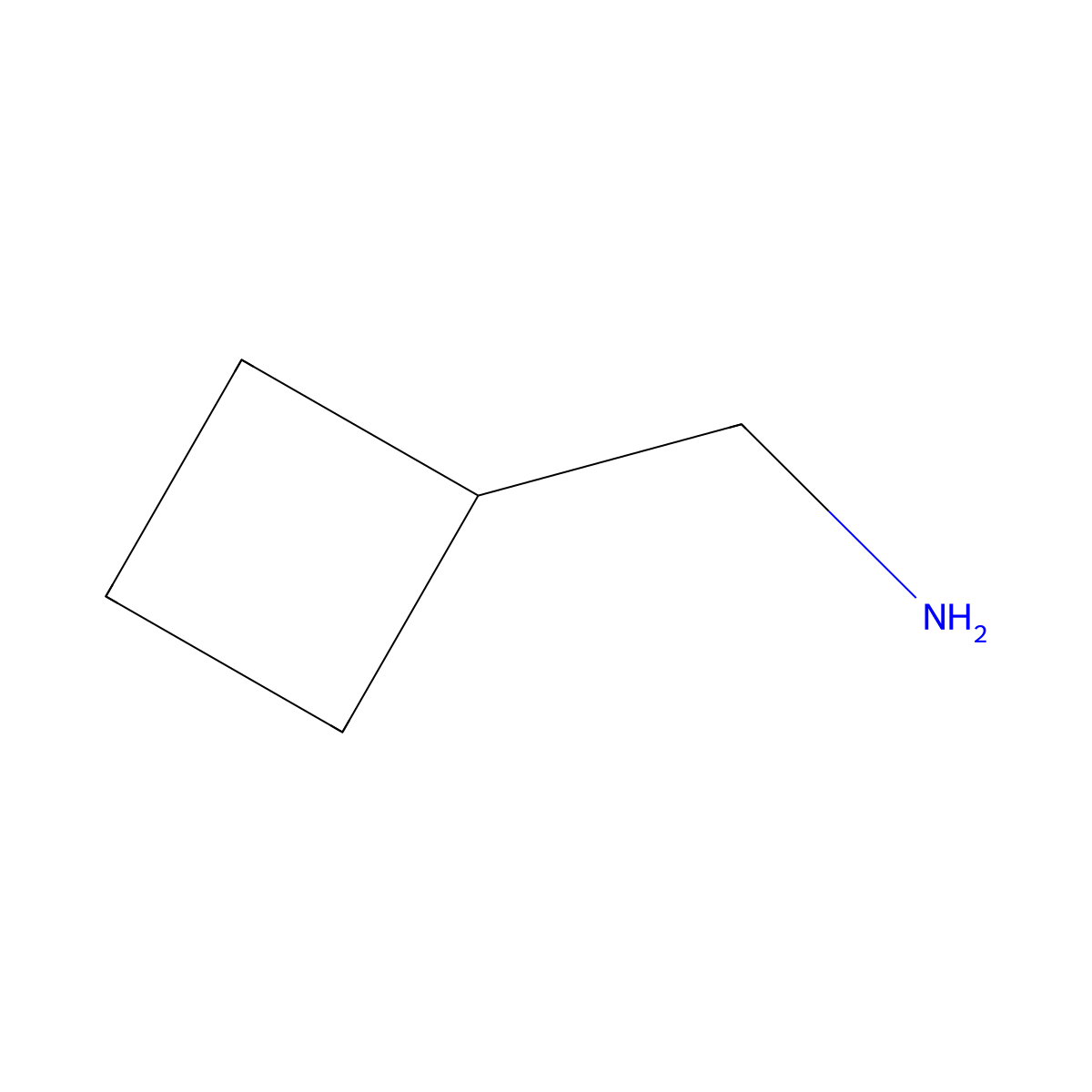 Cyclobutylmethylamine molecular structure, CAS 4415-83-2