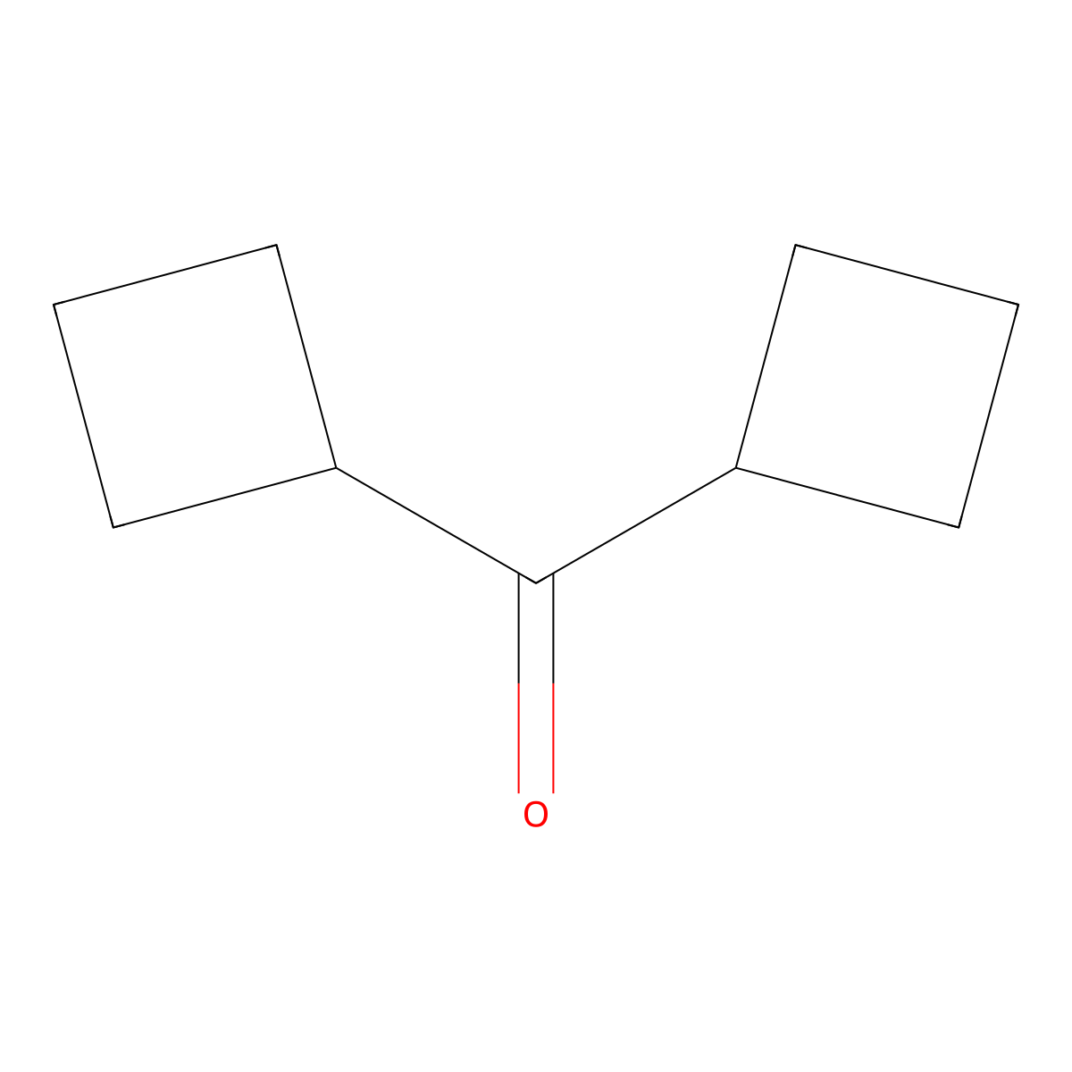Dicyclobutylmethanone molecular structure, CAS 4415-97-8