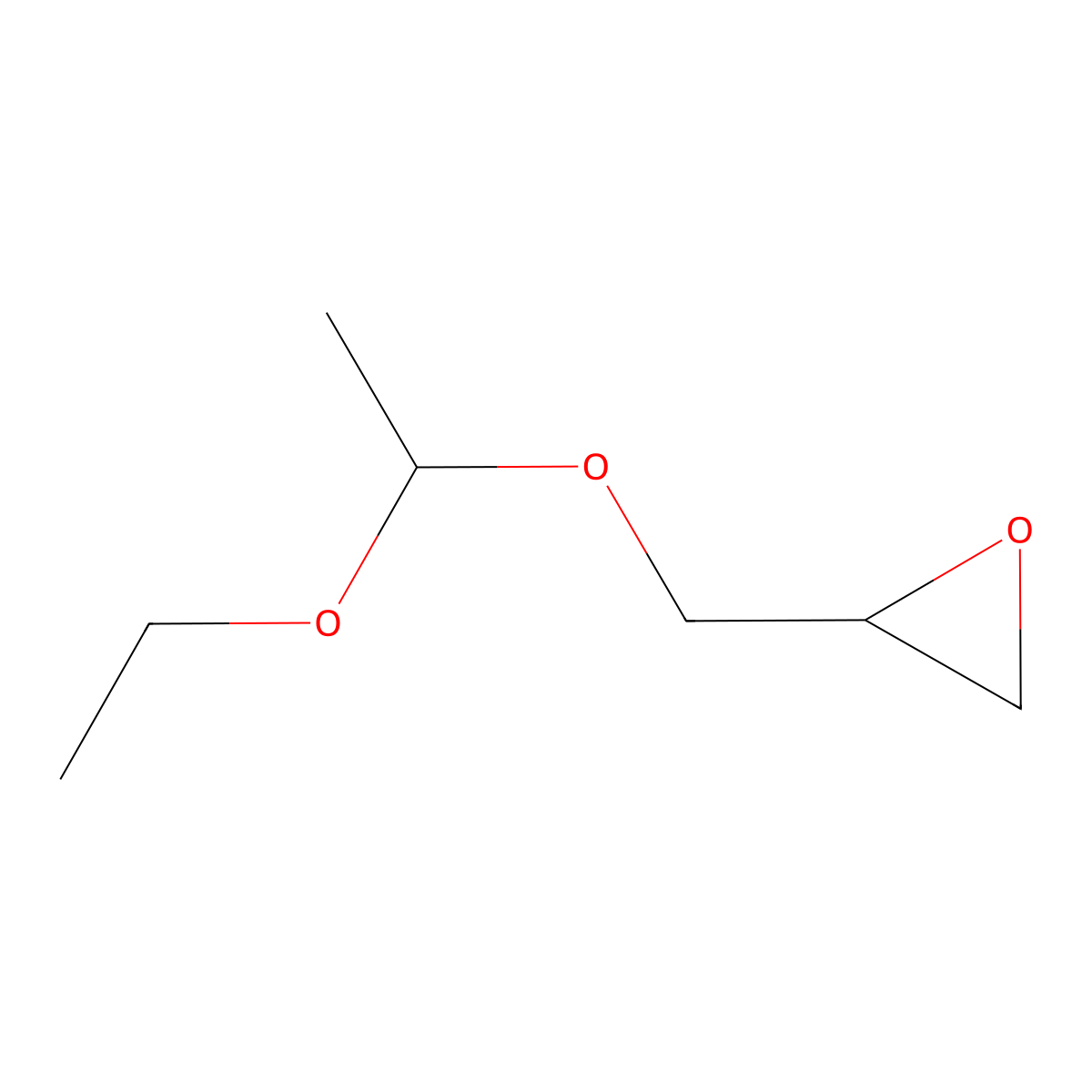 2,3-Epoxy-1-(1-ethoxyethoxy)propane molecular structure, CAS 4416-85-7