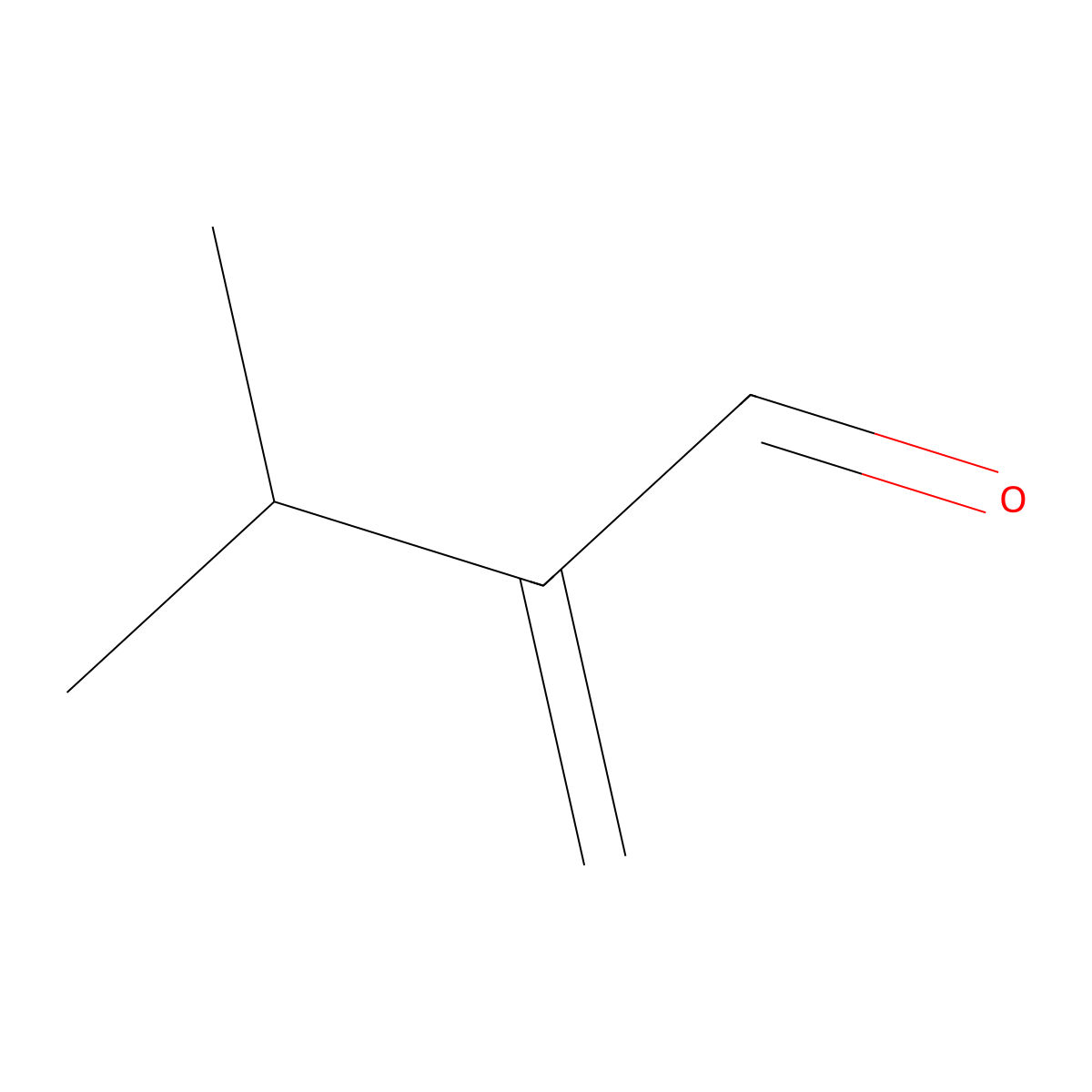 3-Methyl-2-methylenebutyraldehyde molecular structure, CAS 4417-80-5