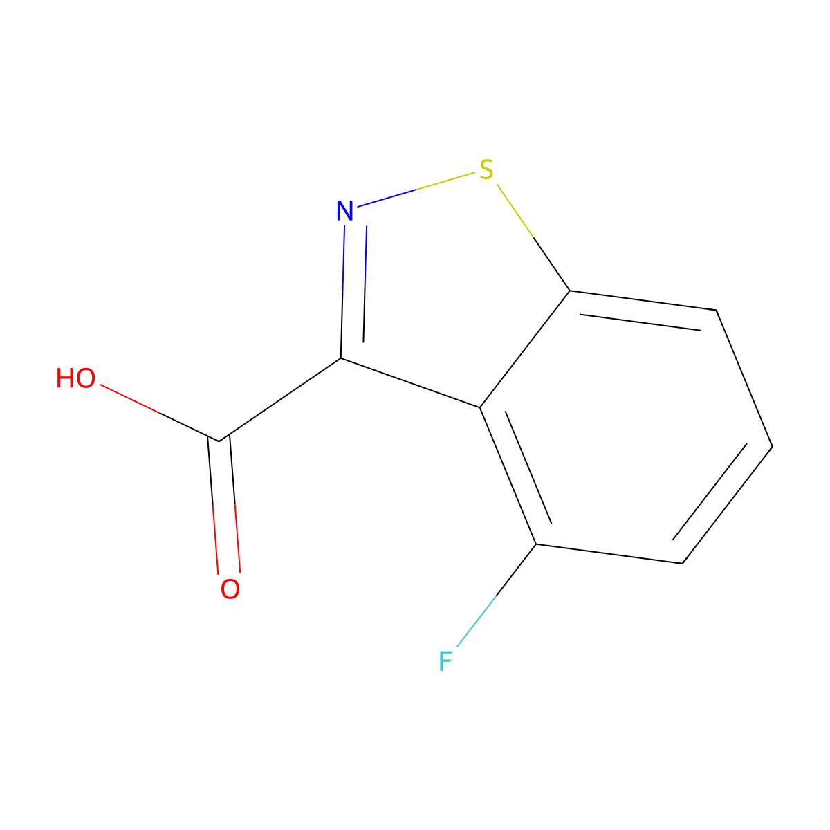 4-Fluorobenzo[d]isothiazole-3-carboxylic acid molecular structure, CAS 441715-58-8
