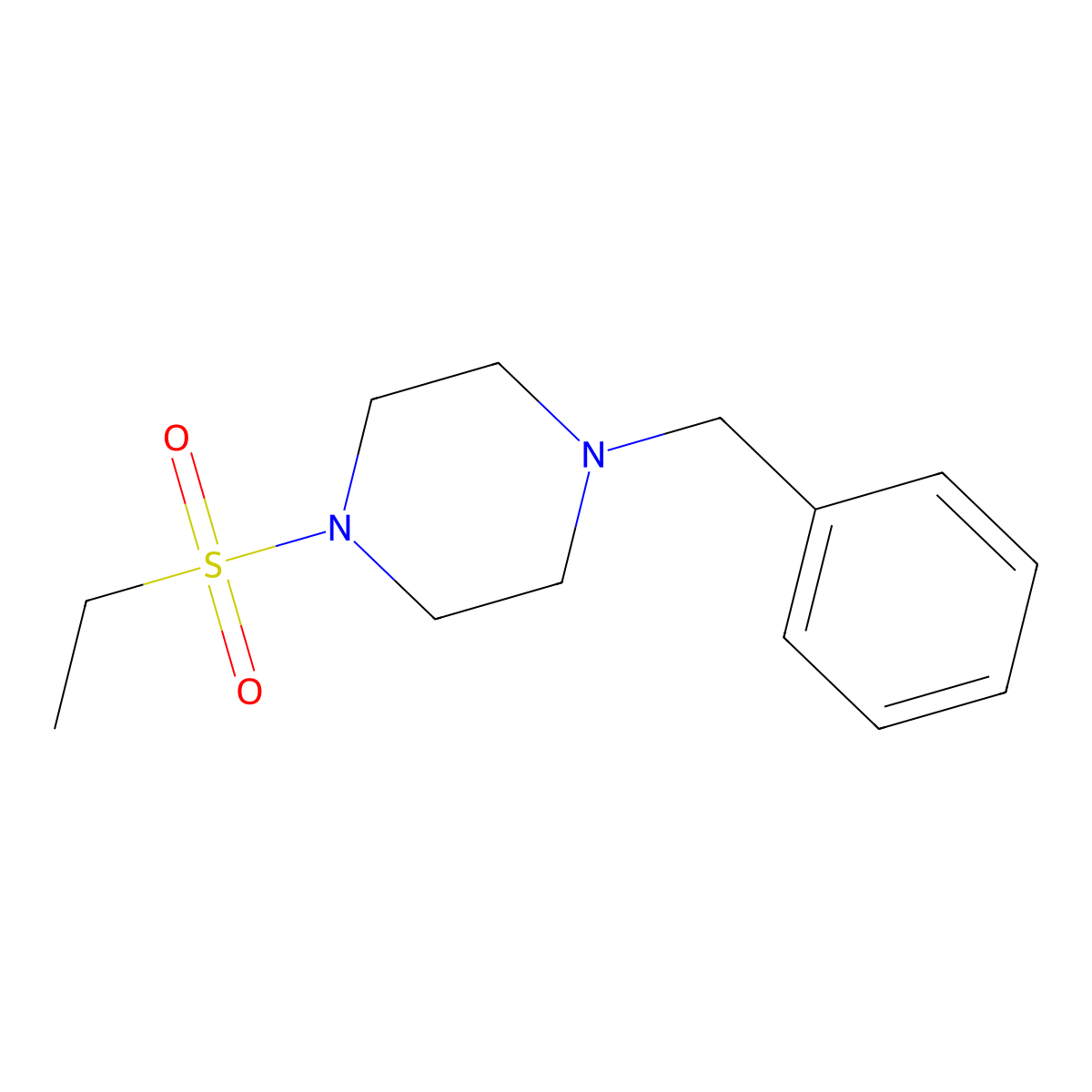 1-Benzyl-4-(ethylsulfonyl)piperazine molecular structure, CAS 441745-68-2