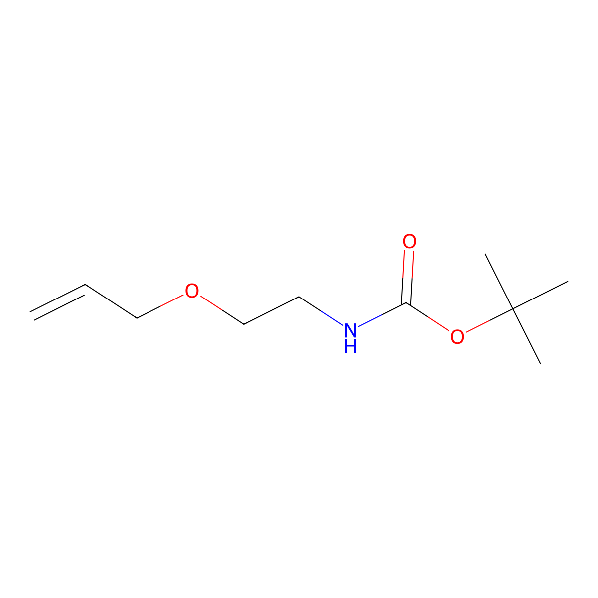 tert-Butyl (2-(allyloxy)ethyl)carbamate molecular structure, CAS 441752-75-6