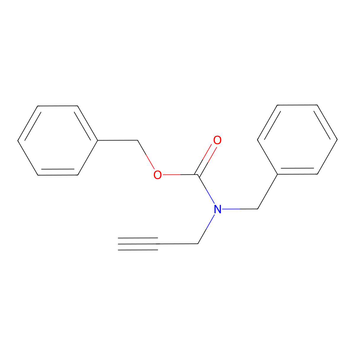 benzyl N-benzyl-N-(prop-2-yn-1-yl)carbamate molecular structure, CAS 441771-10-4