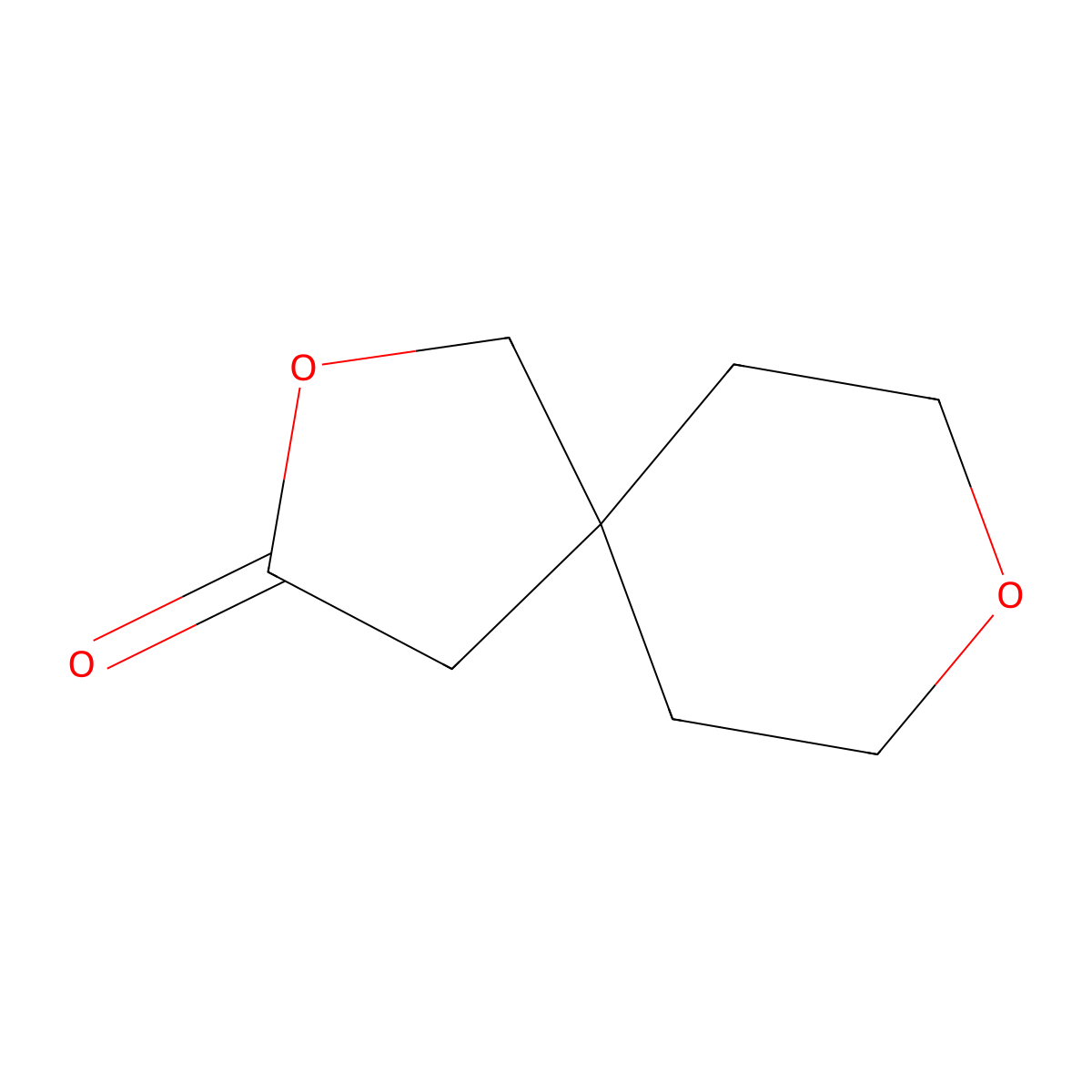 2,8-Dioxaspiro[4.5]decan-3-one molecular structure, CAS 441774-72-7