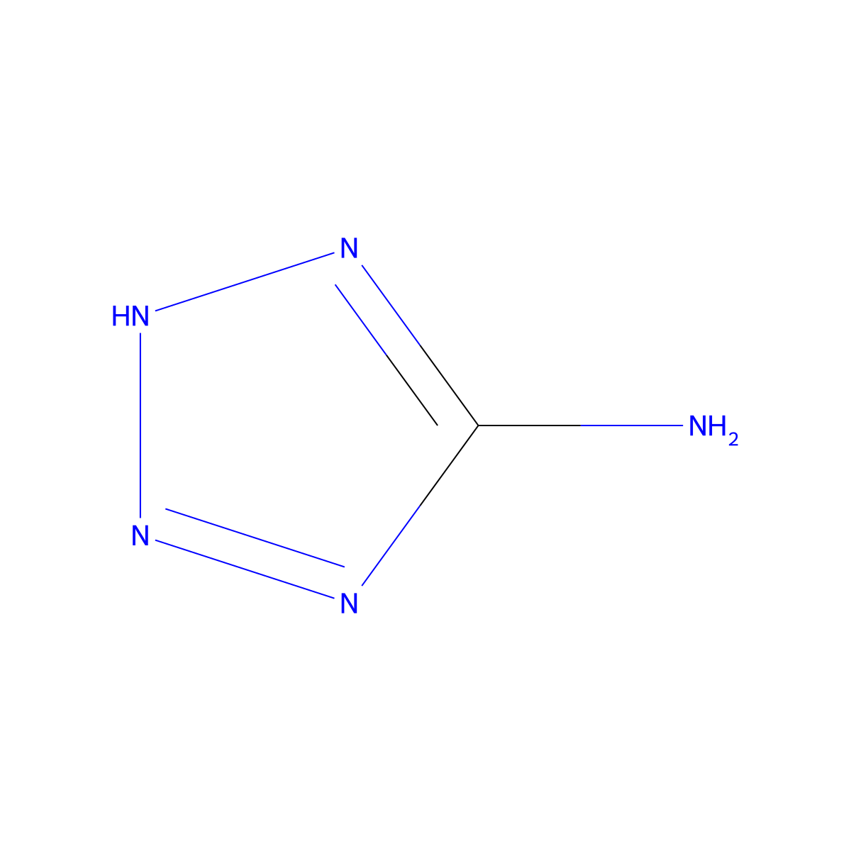 Aminotetrazole molecular structure, CAS 4418-61-5