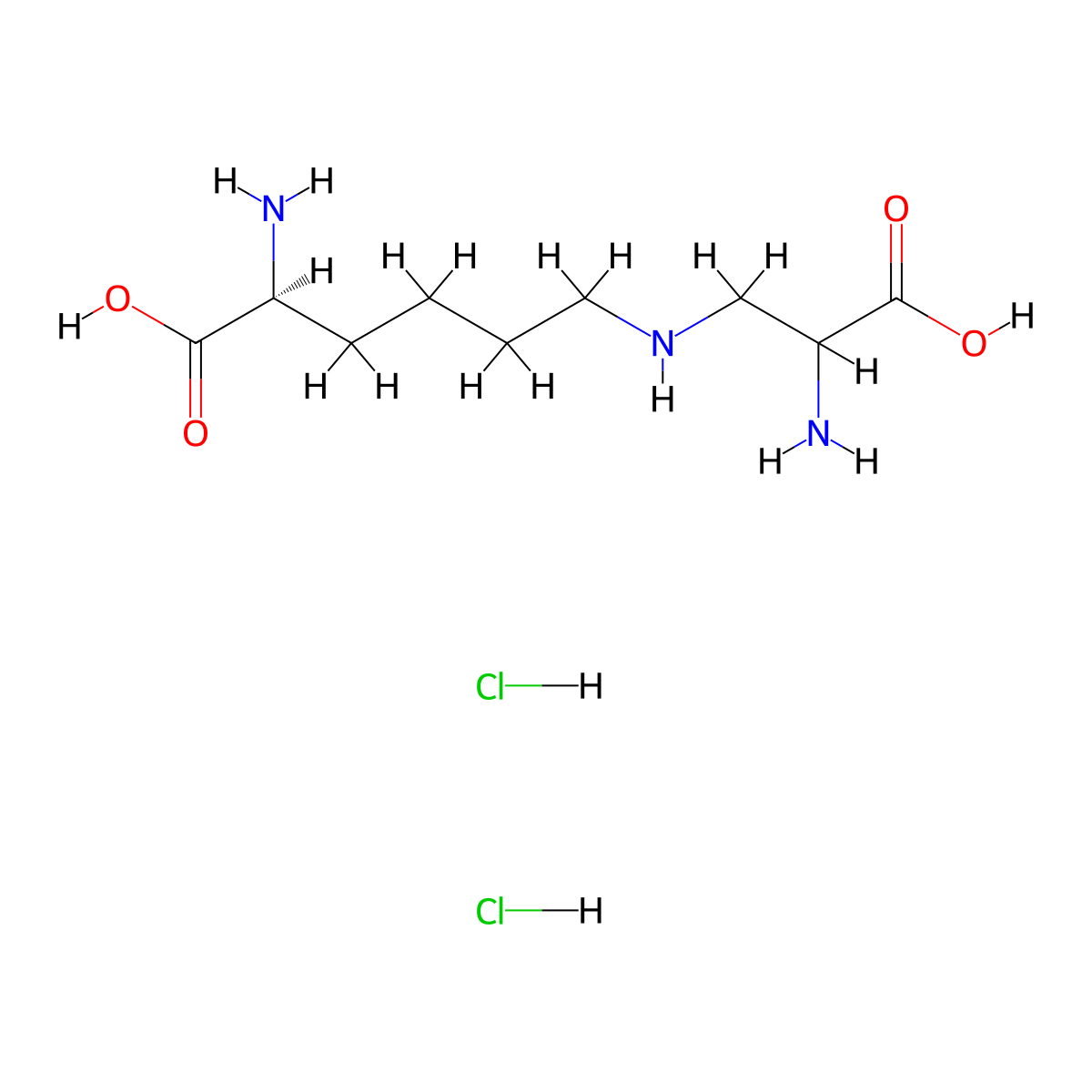 Lysinoalanine Dihydrochloride molecular structure, CAS 4418-81-9
