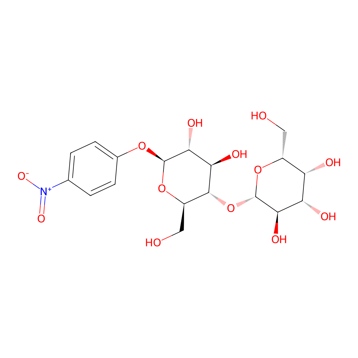 p-Nitrophenyl beta-D-lactoside molecular structure, CAS 4419-94-7
