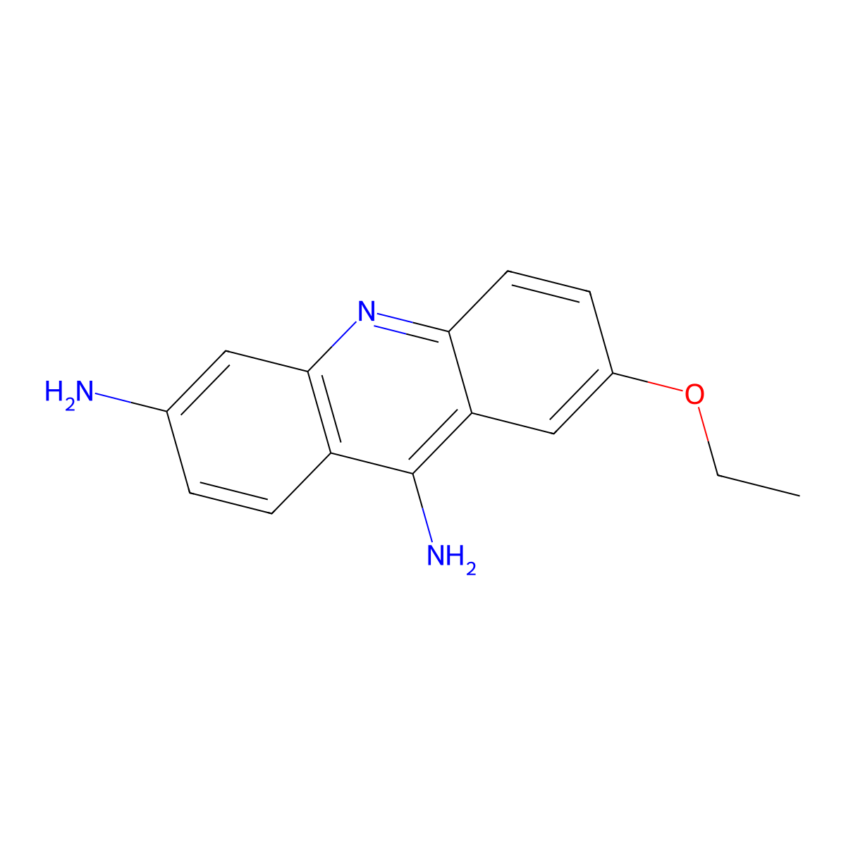 Ethacridine molecular structure, CAS 442-16-0