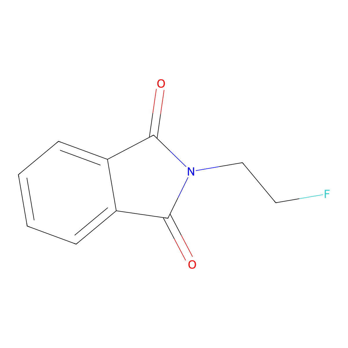 2-(2-fluoroethyl)-2,3-dihydro-1H-isoindole-1,3-dione molecular structure, CAS 442-31-9
