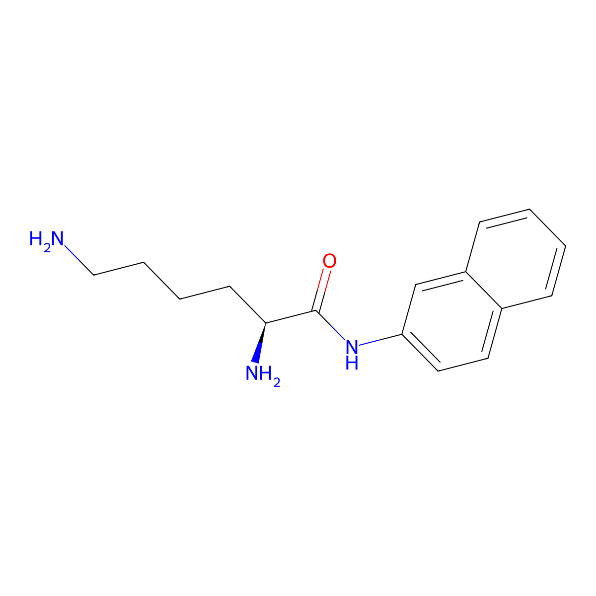 (2S)-2,6-Diamino-N-2-naphthalenylhexanamide molecular structure, CAS 4420-88-6