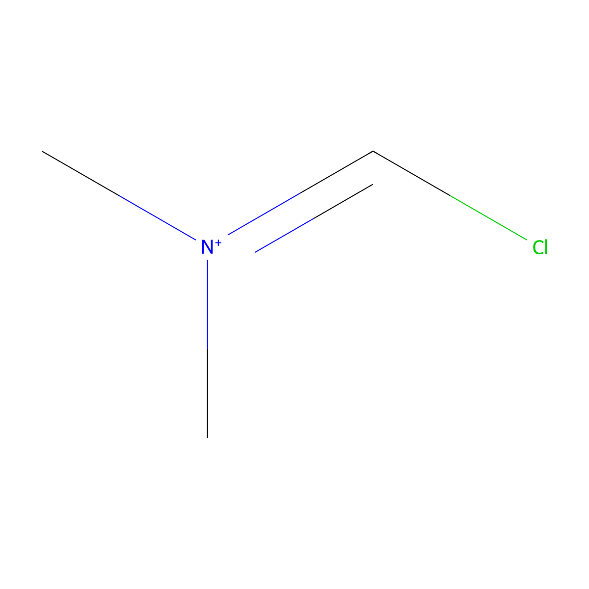 N-(Chloromethylidene)-N-methylmethanaminium molecular structure, CAS 44205-36-9