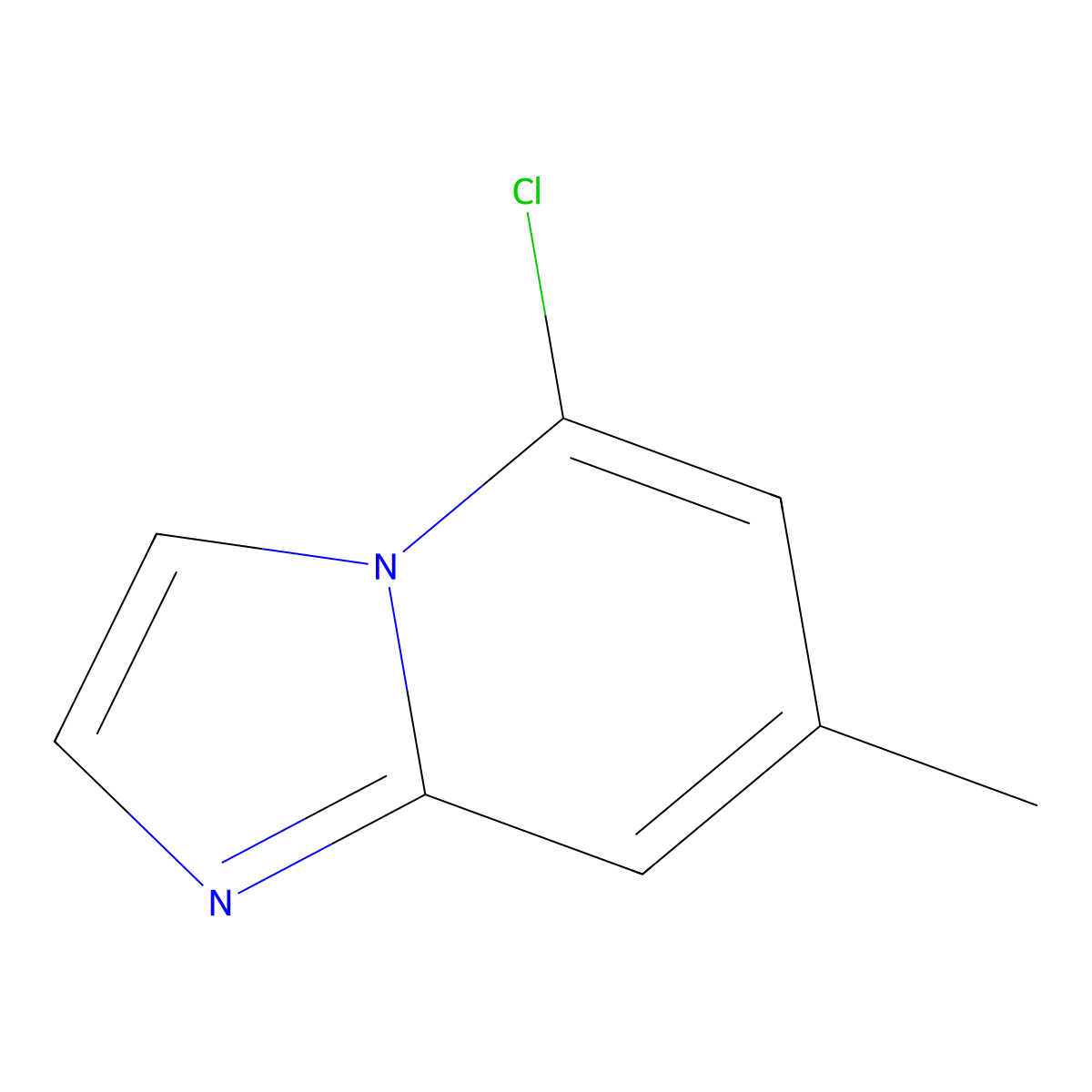 5-Chloro-7-methylimidazo[1,2-a]pyridine molecular structure, CAS 442127-23-3