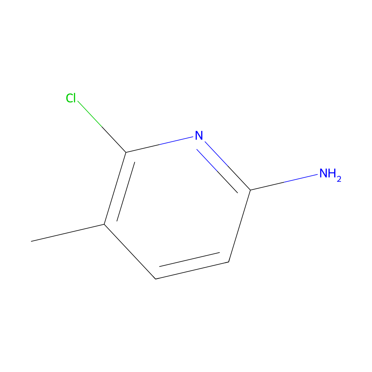 6-Chloro-5-methylpyridin-2-amine molecular structure, CAS 442129-37-5