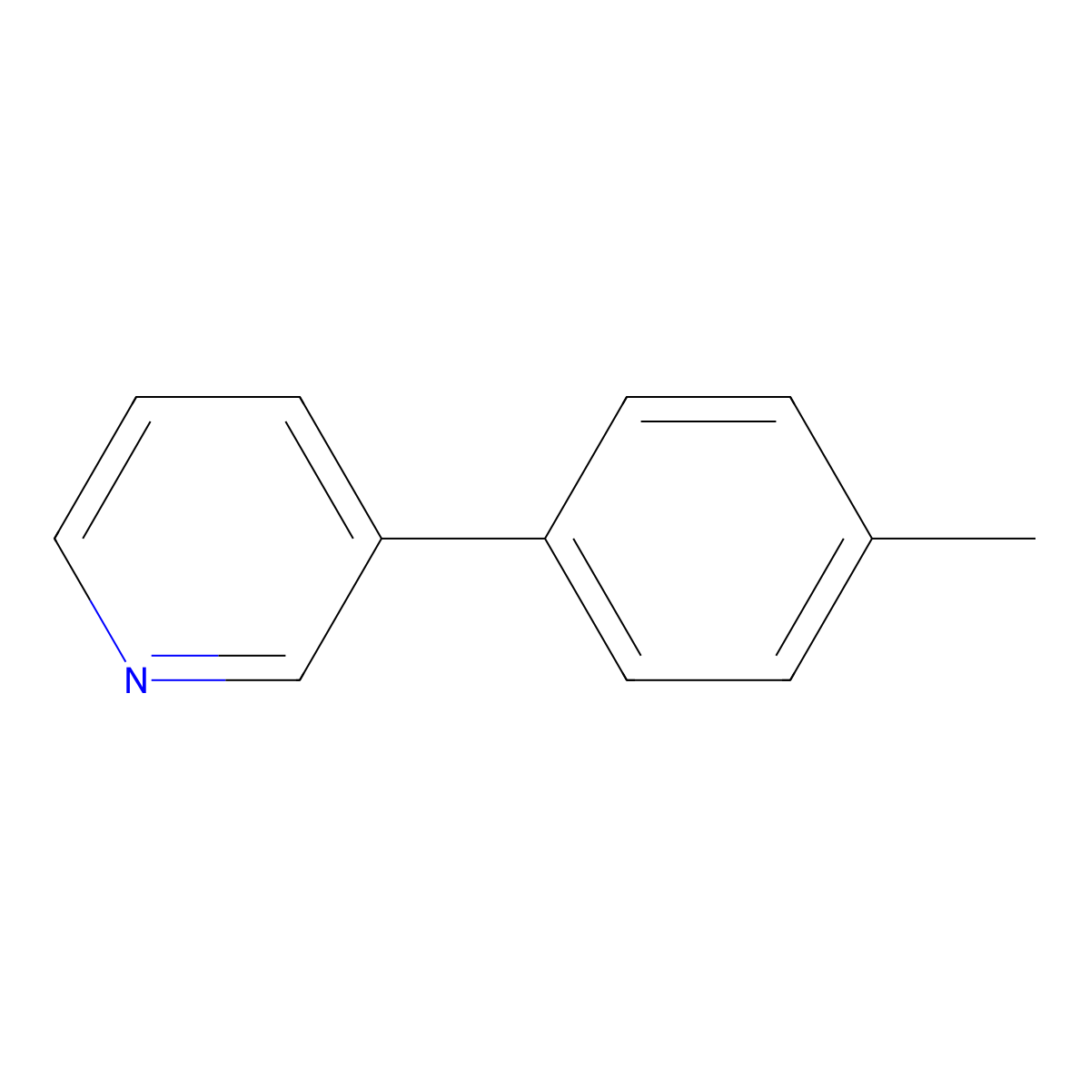 3-(4-Methylphenyl)pyridine molecular structure, CAS 4423-09-0