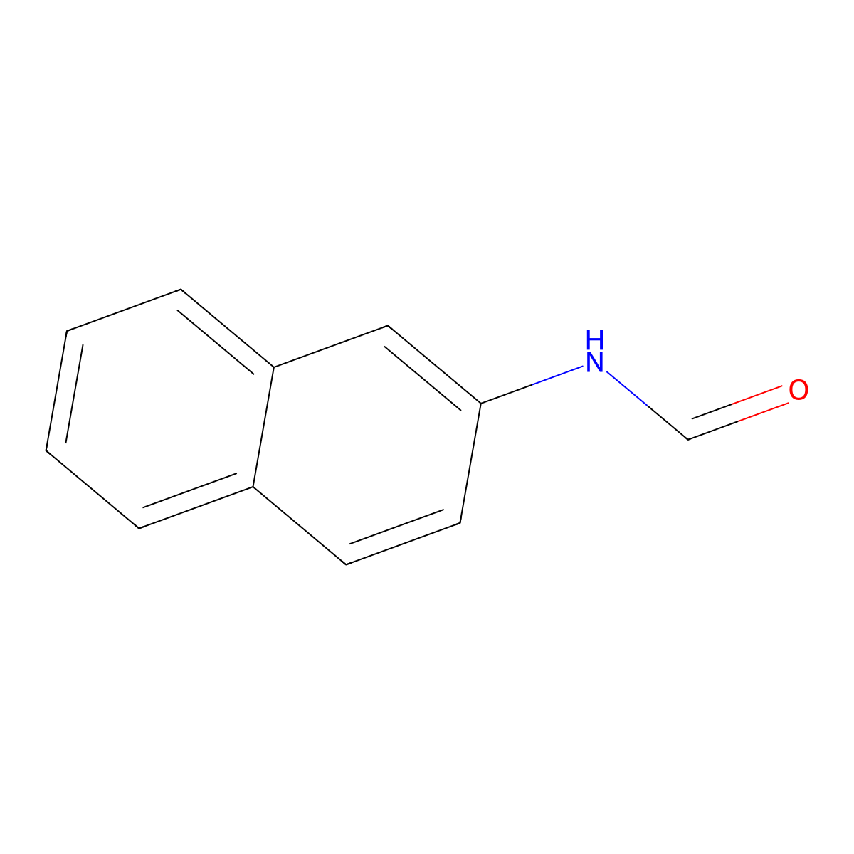 2-Formamidonaphthalene molecular structure, CAS 4423-74-9