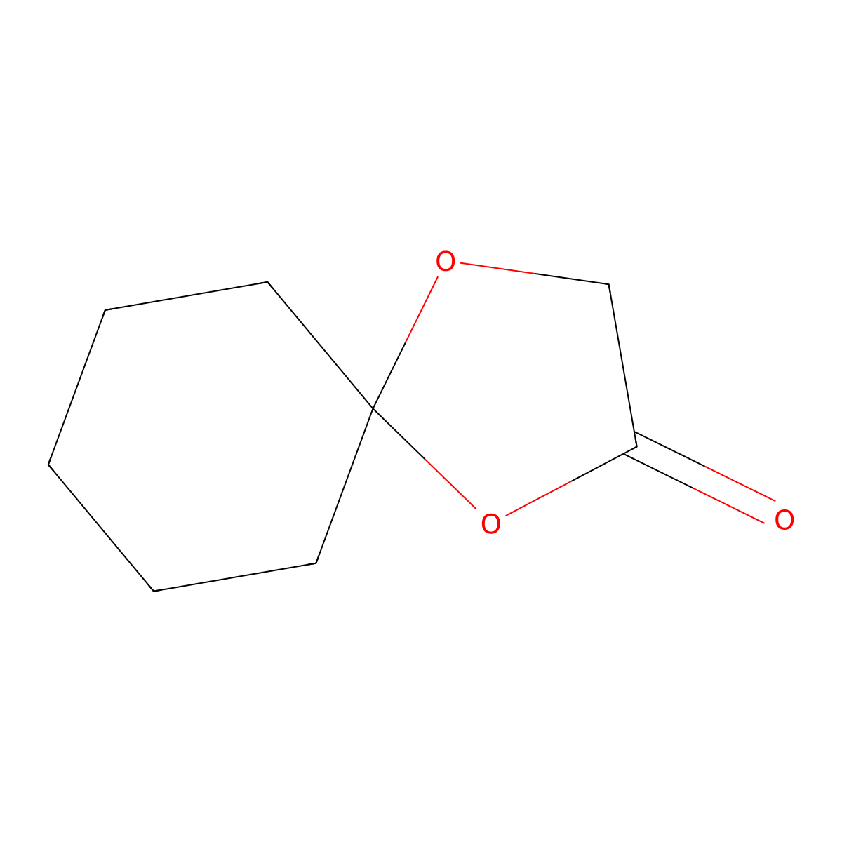 1,4-Dioxaspiro(4.5)decan-2-one molecular structure, CAS 4423-79-4