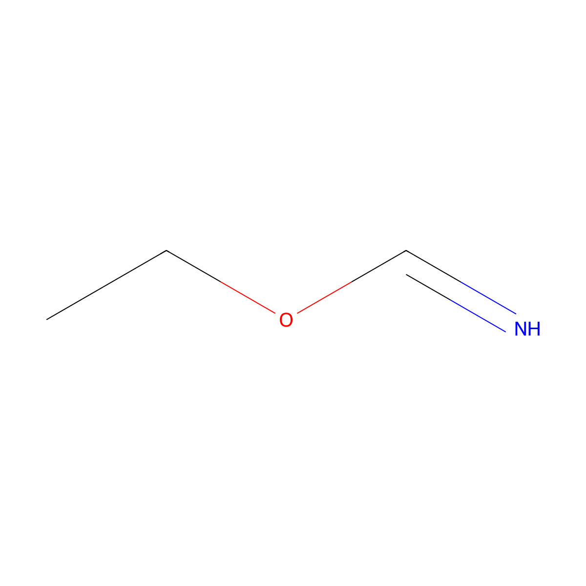 Ethyl formimidate molecular structure, CAS 44234-35-7