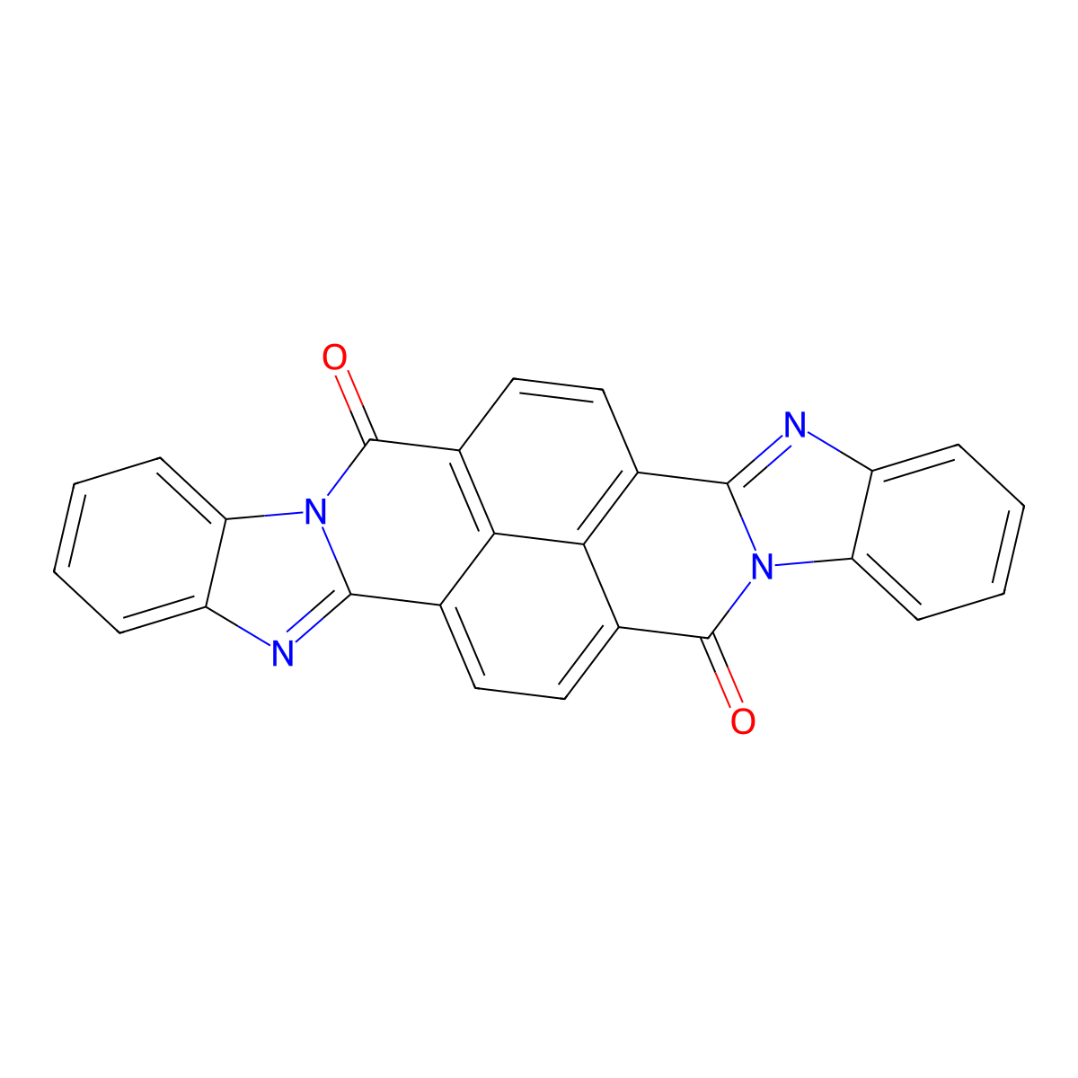 C.I. Pigment Orange 43 molecular structure, CAS 4424-06-0