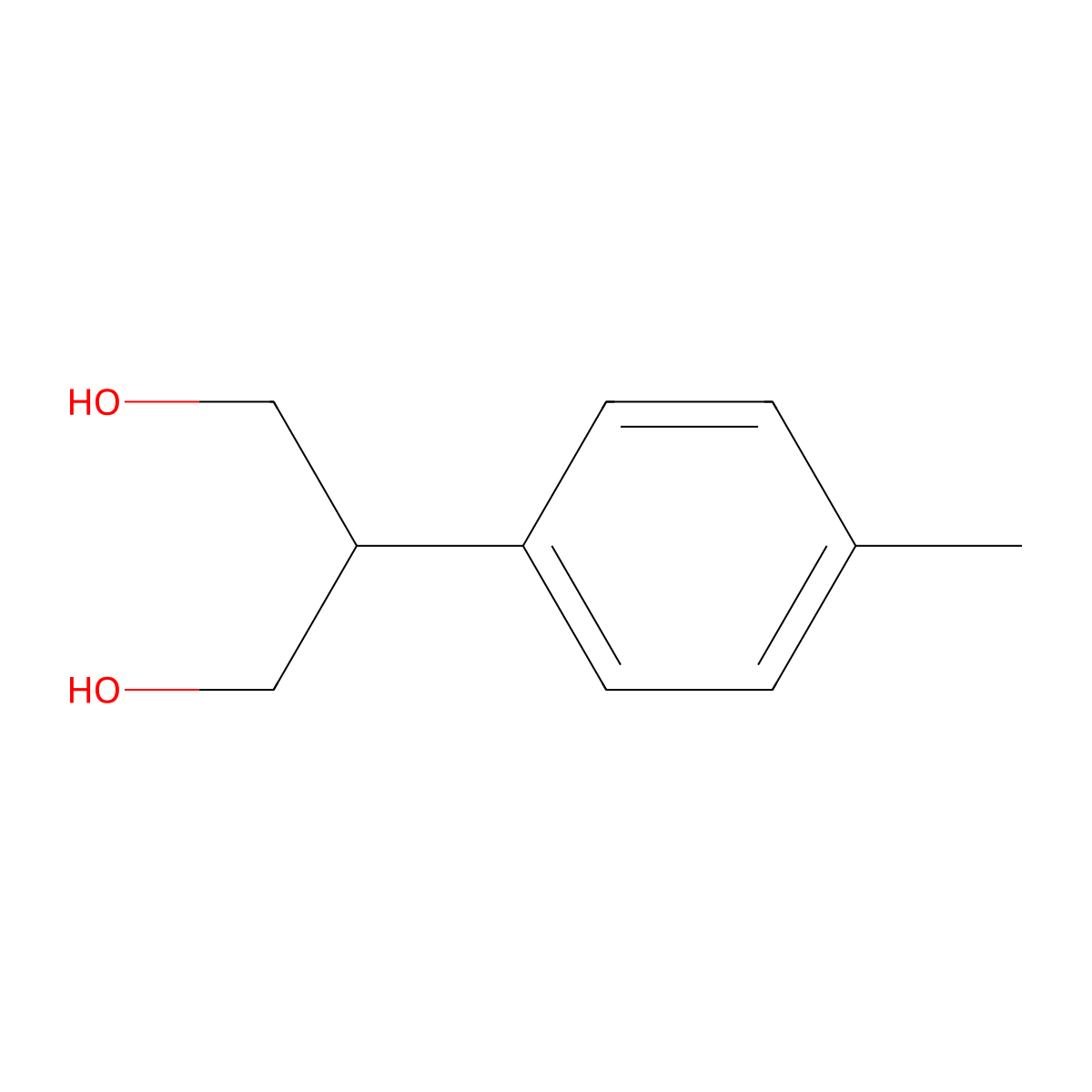 p-Cymene-9,10-diol molecular structure, CAS 4424-32-2