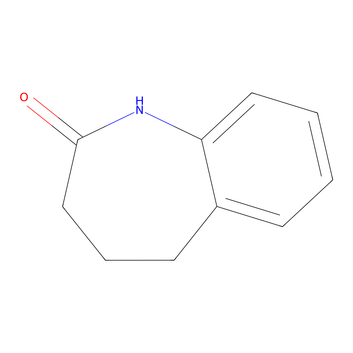 1,3,4,5-Tetrahydro-2H-1-benzazepin-2-one molecular structure, CAS 4424-80-0