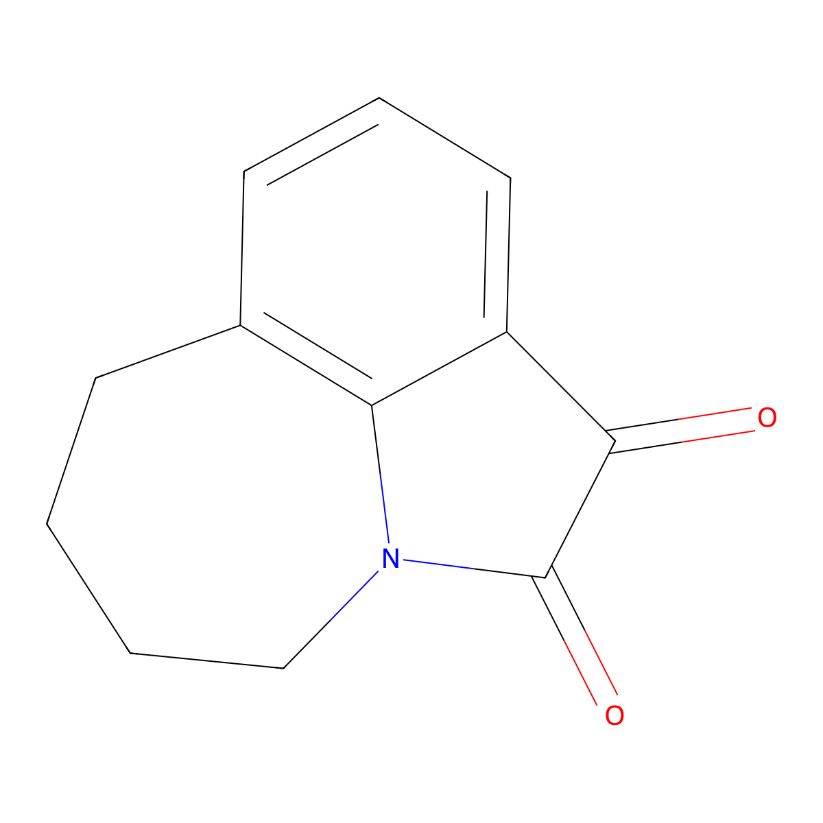 4,5,6,7-Tetrahydroazepino(3,2,1-hi)indole-1,2-dione molecular structure, CAS 4425-15-4