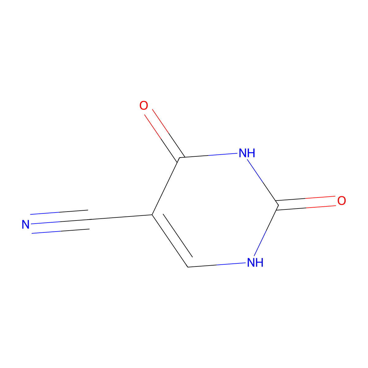 5-Cyanouracil molecular structure, CAS 4425-56-3