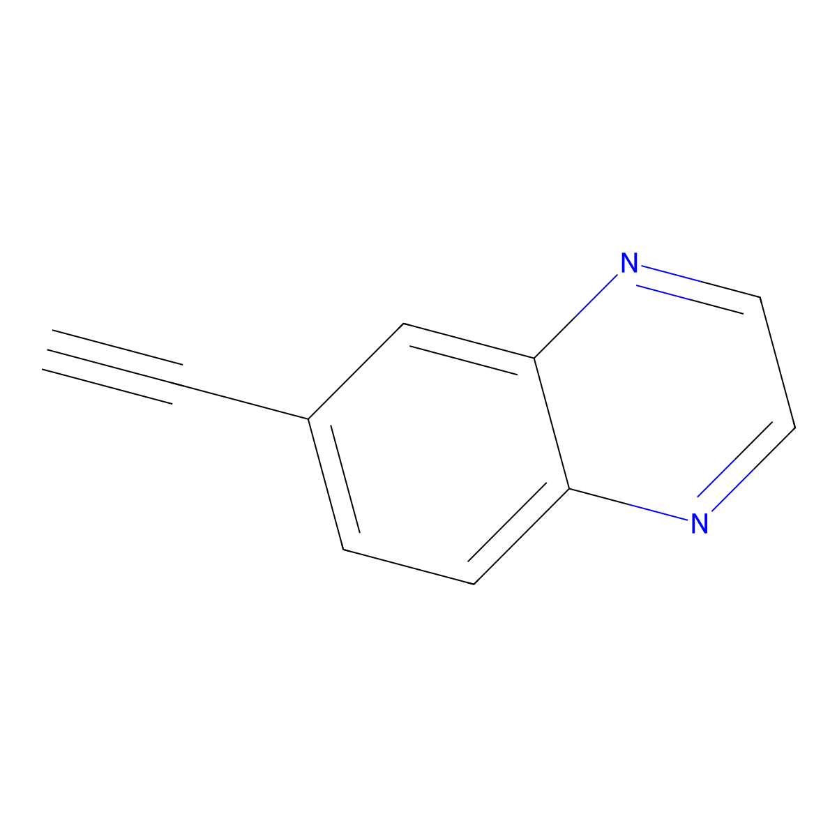 6-Ethynylquinoxaline molecular structure, CAS 442517-33-1