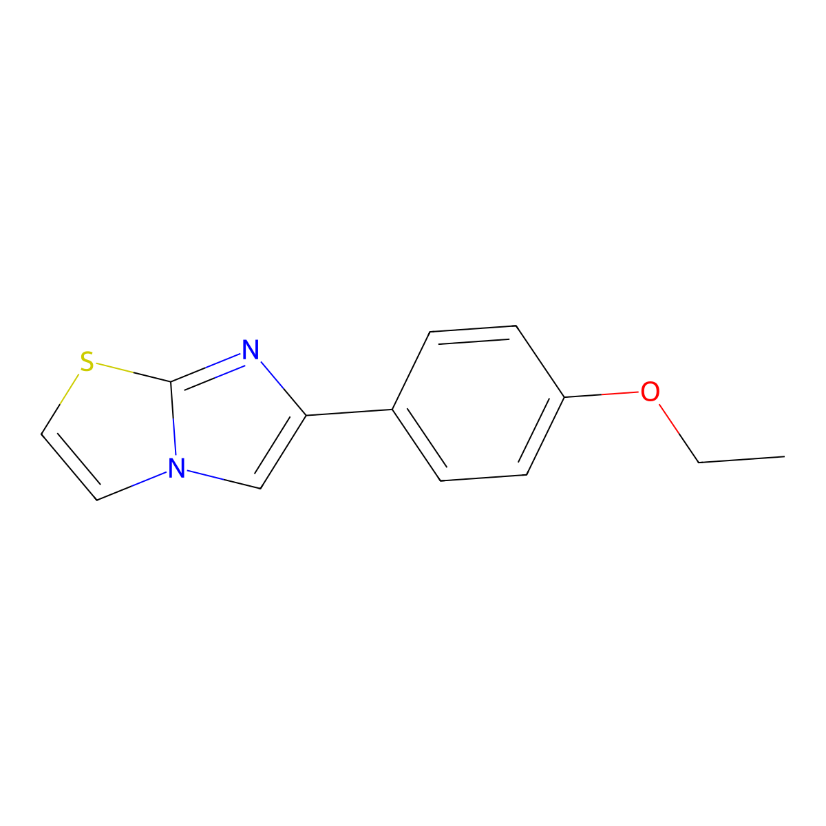 6-(4-Ethoxyphenyl)imidazo[2,1-b][1,3]thiazole molecular structure, CAS 442535-52-6