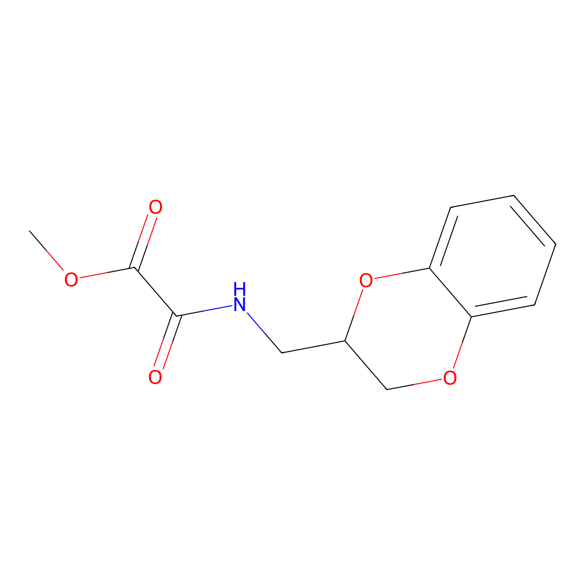 Methyl [(2,3-dihydro-1,4-benzodioxin-2-ylmethyl)amino](oxo)acetate molecular structure, CAS 442552-62-7