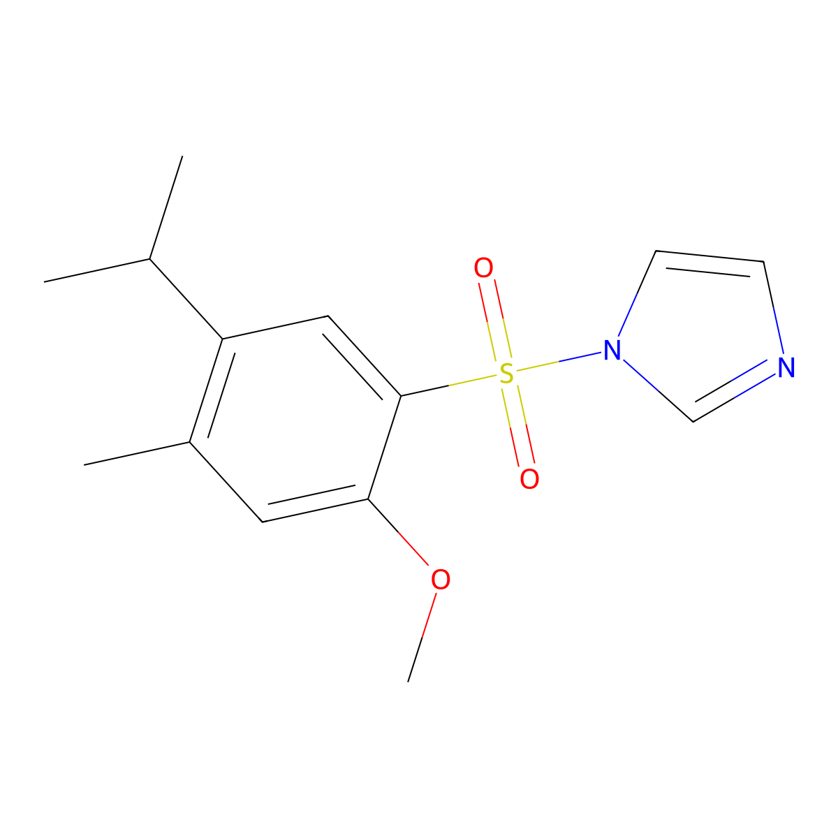 1-(5-Isopropyl-2-methoxy-4-methyl-benzenesulfonyl)-1H-imidazole molecular structure, CAS 442554-62-3