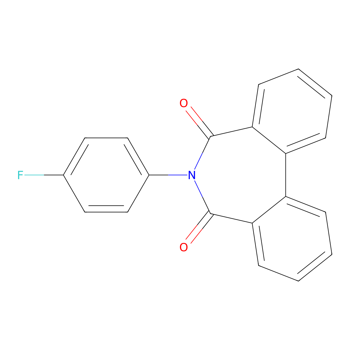 6-(4-Fluorophenyl)benzo[d][2]benzazepine-5,7-dione molecular structure, CAS 442567-72-8