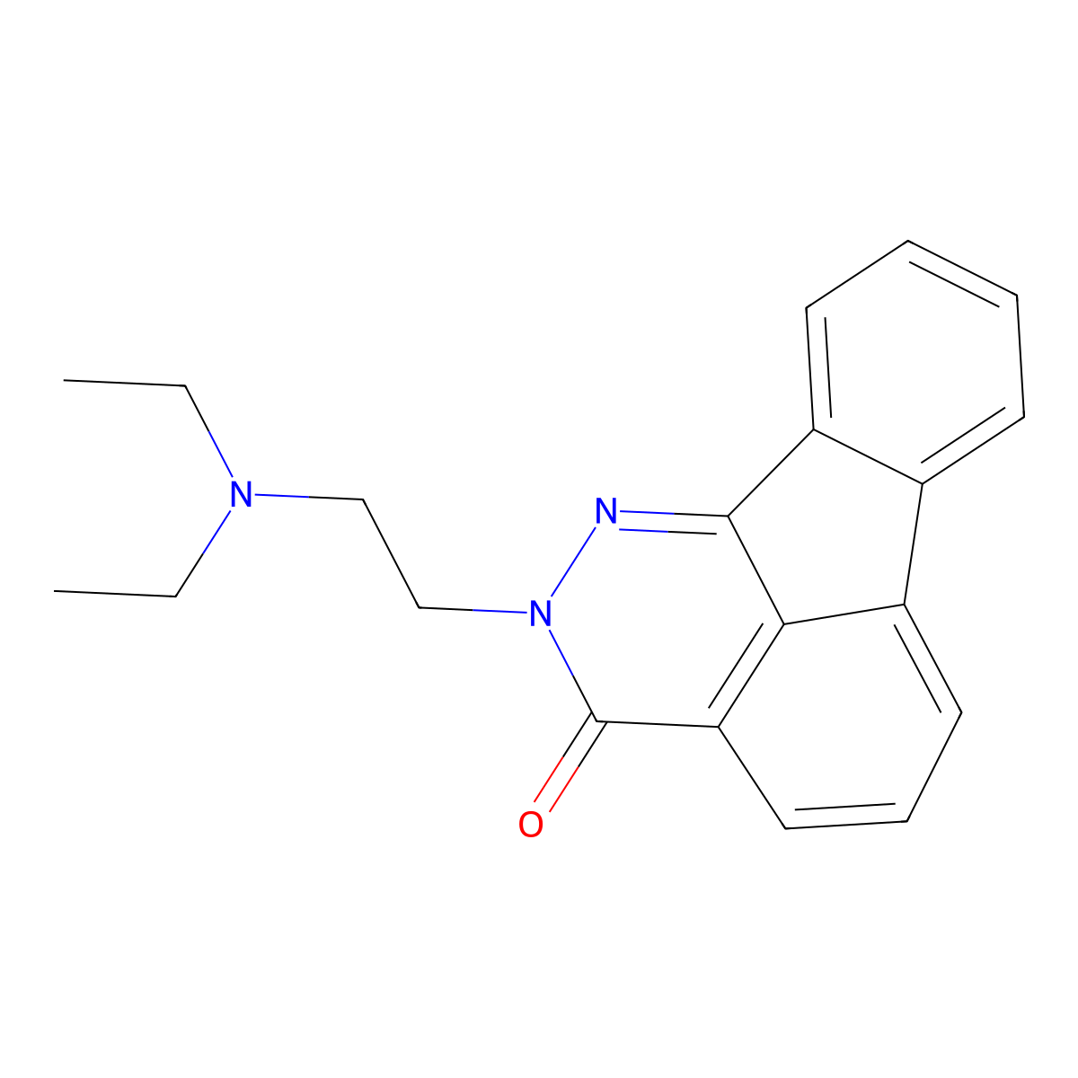 2-[2-(diethylamino)ethyl]indeno[1,2,3-de]phthalazin-3(2H)-one molecular structure, CAS 442567-76-2