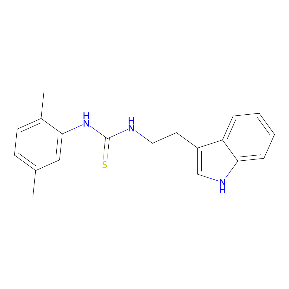 1-(2,5-dimethylphenyl)-3-[2-(1H-indol-3-yl)ethyl]thiourea molecular structure, CAS 442569-94-0