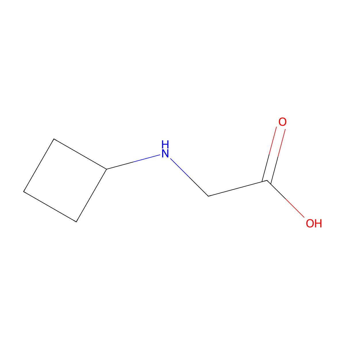2-Cyclobutaneglycine molecular structure, CAS 4426-01-1