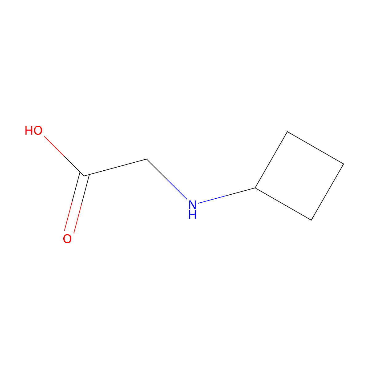 2-Cyclobutaneglycine molecular structure, CAS 4426-01-1