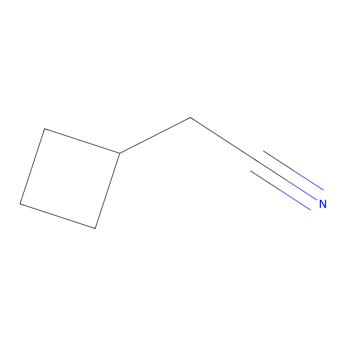 2-Cyclobutylacetonitrile molecular structure, CAS 4426-03-3