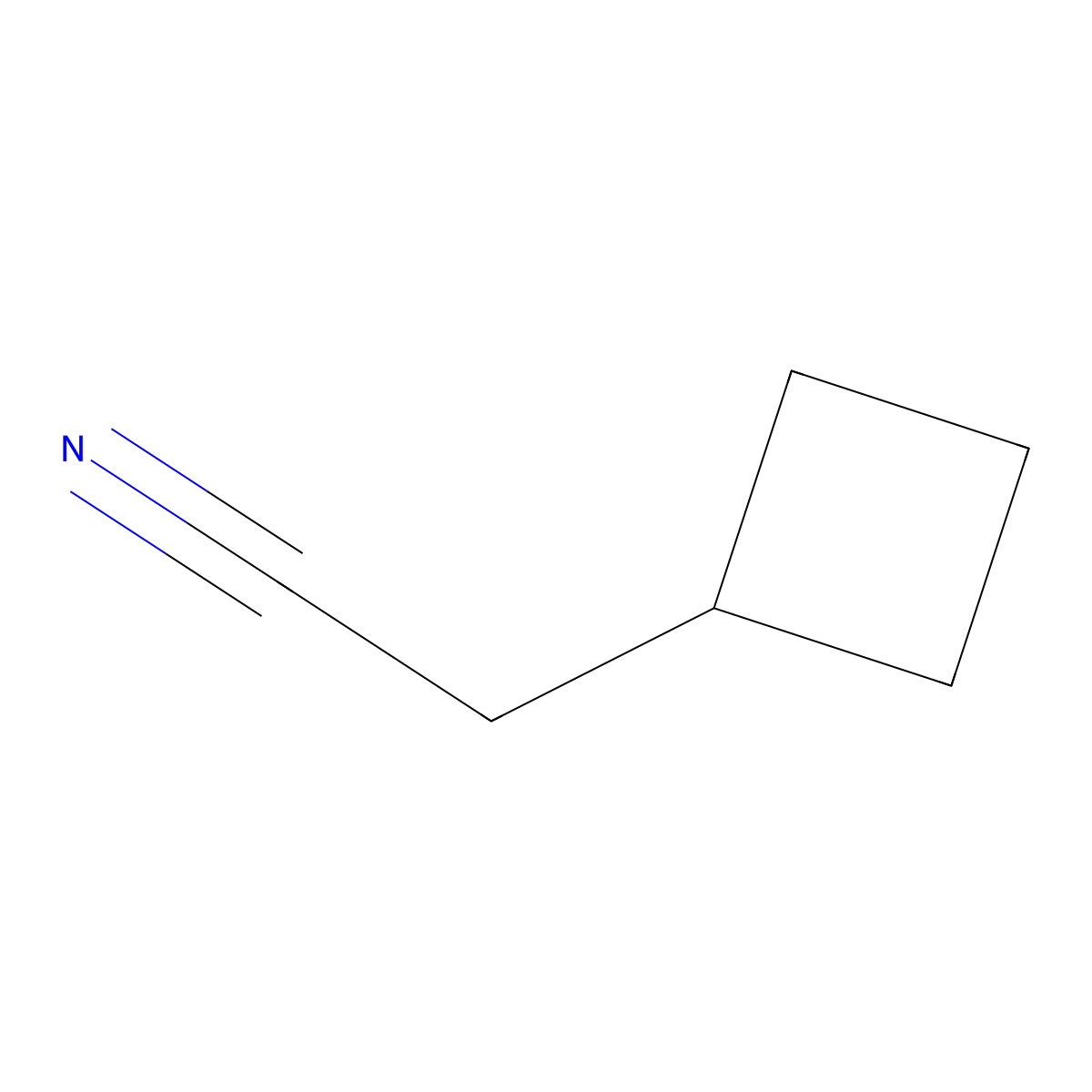 2-Cyclobutylacetonitrile molecular structure, CAS 4426-03-3