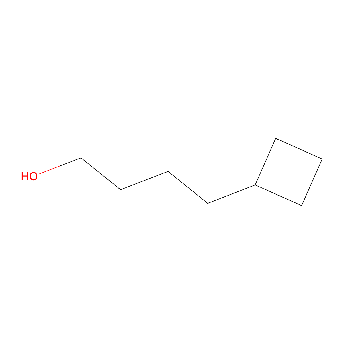4-Cyclobutylbutan-1-ol molecular structure, CAS 4426-08-8