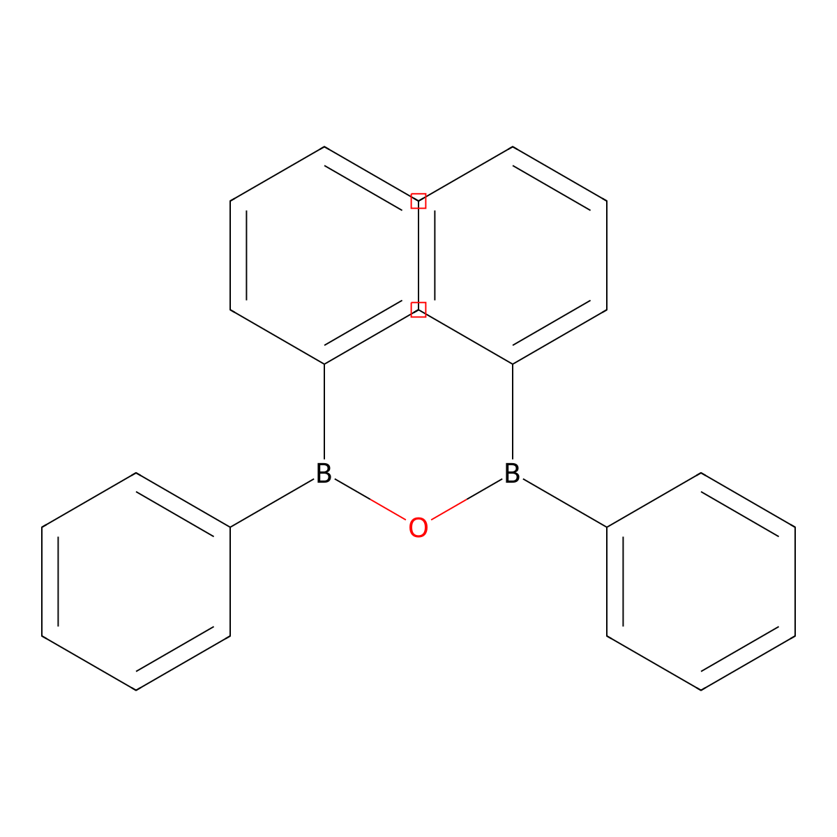 Diphenylborinic anhydride molecular structure, CAS 4426-21-5