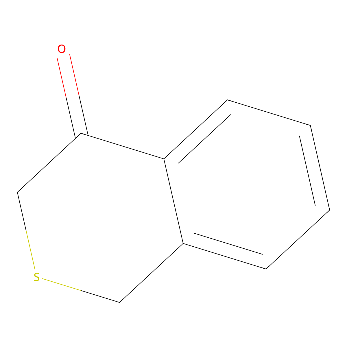 Isothiochromanone molecular structure, CAS 4426-76-0