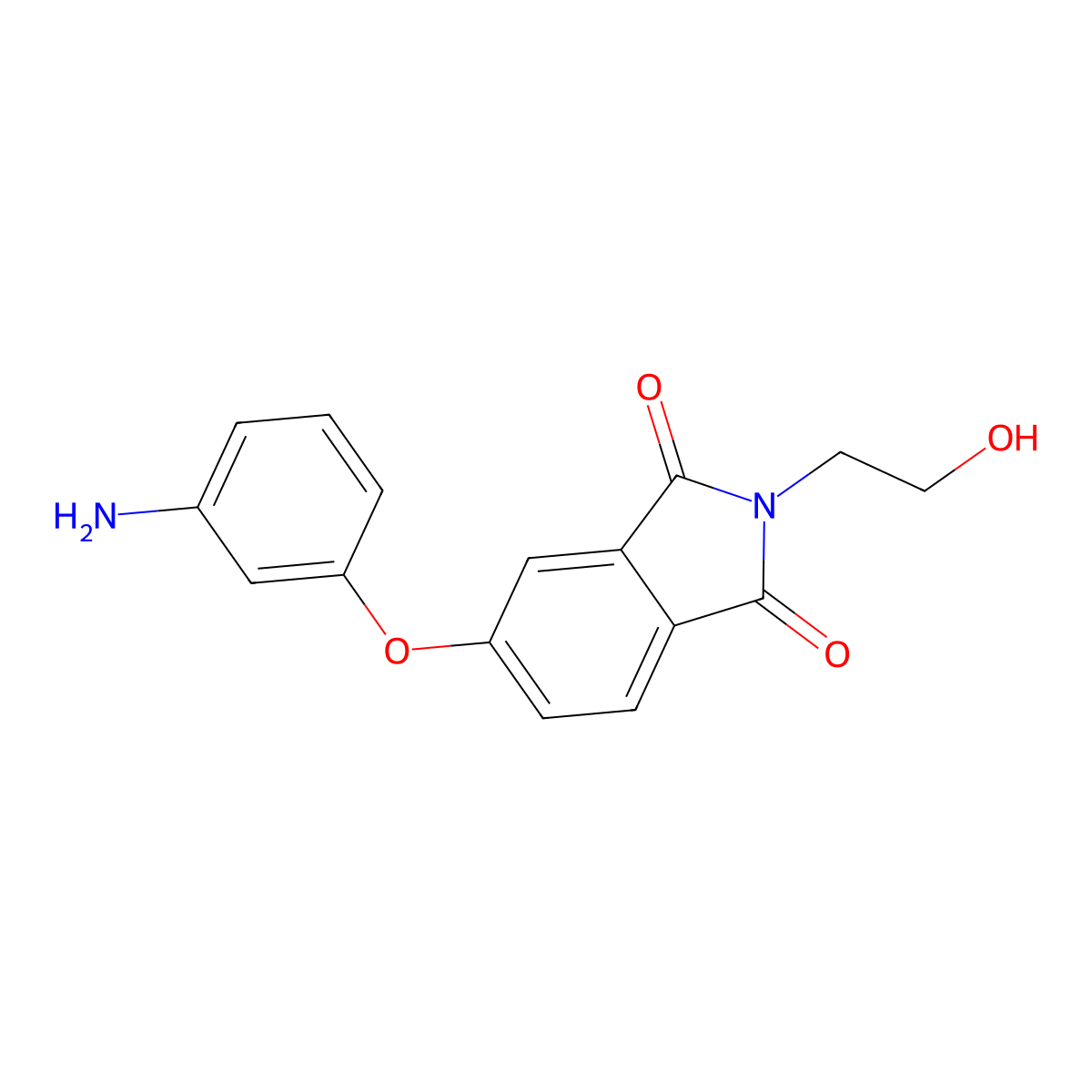5-(3-Aminophenoxy)-2-(2-hydroxyethyl)isoindole-1,3-dione molecular structure, CAS 442653-55-6