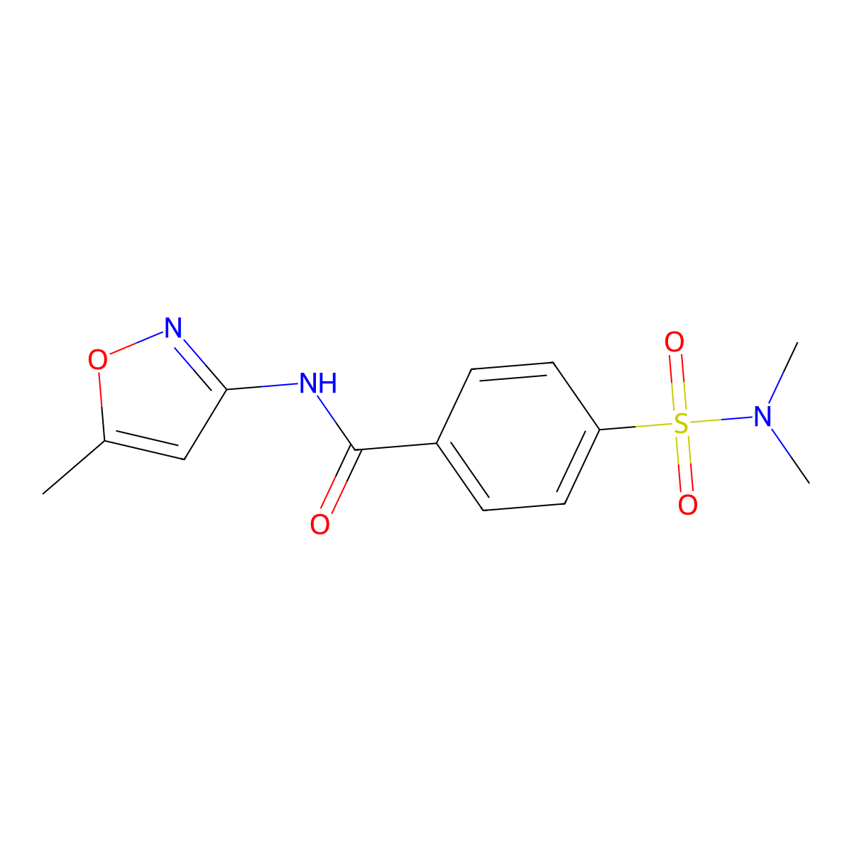 4-(dimethylsulfamoyl)-N-(5-methyl-1,2-oxazol-3-yl)benzamide molecular structure, CAS 442654-15-1